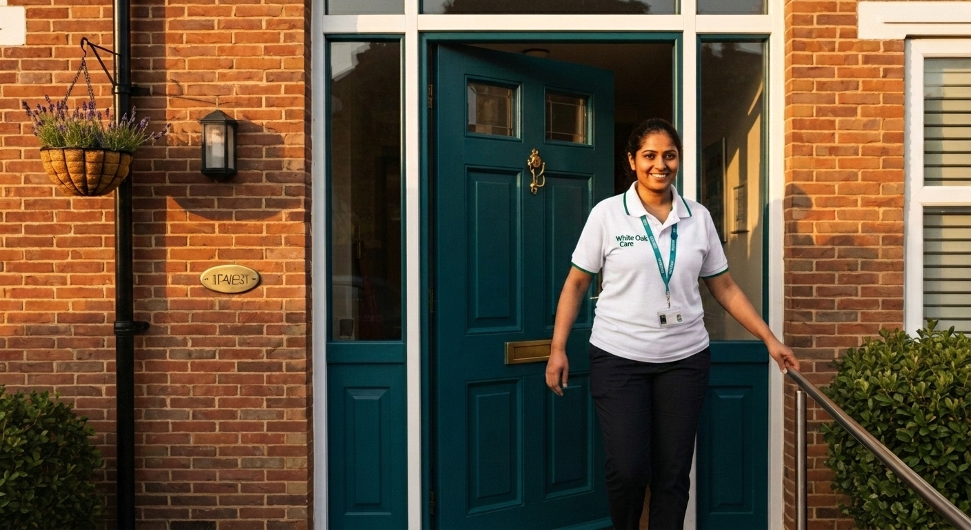 White Oak Care staff at the end of a shift